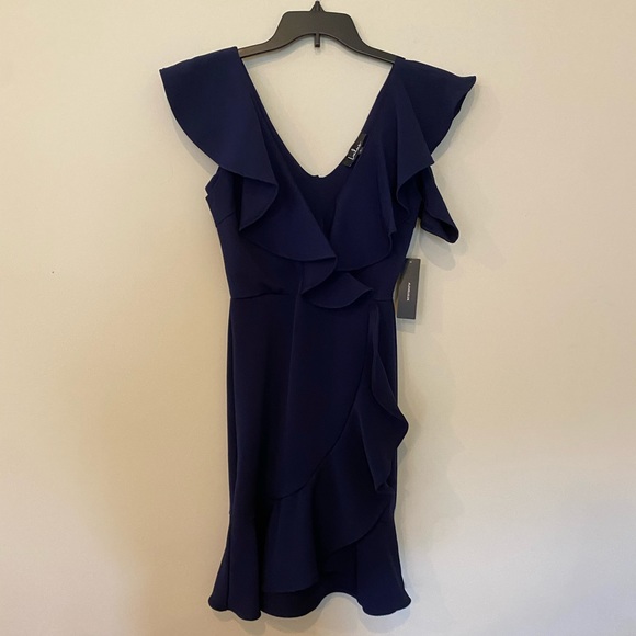 Lulus Elliana Navy Blue Ruffled Bodycon Dress - Picture 5 of 6